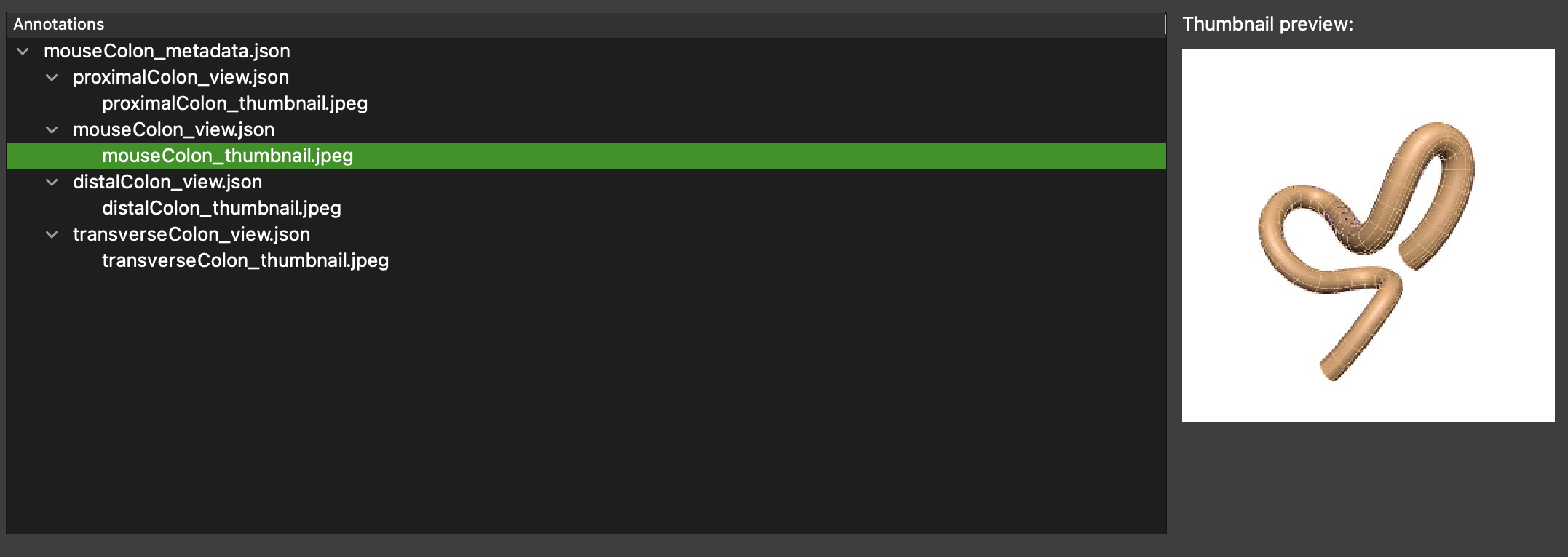 Initial interface of step shown to user.
