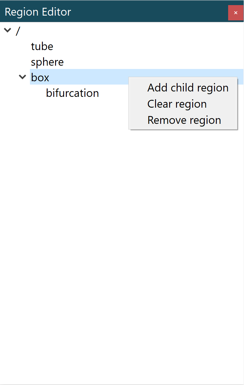 Region editor widget.