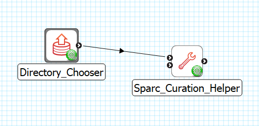 Directory Chooser workflow connections.